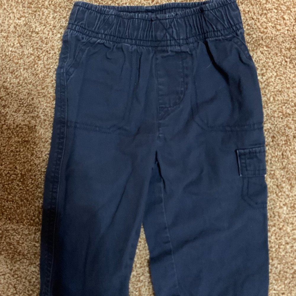 Jumping Bean navy blue elastic waist pull on pants 12M